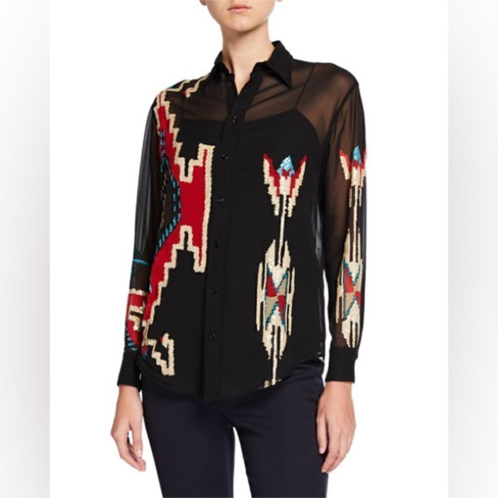 Ralph Lauren Collection Antonella Geometric
Beaded Blouse - Picture 11 of 17